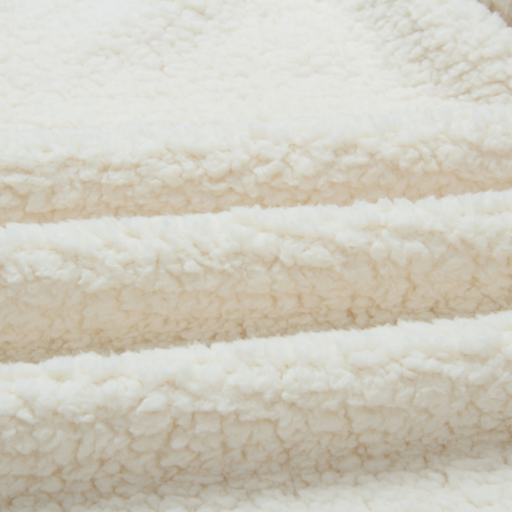 White Fleece Coat Jacket - Picture 4 of 5